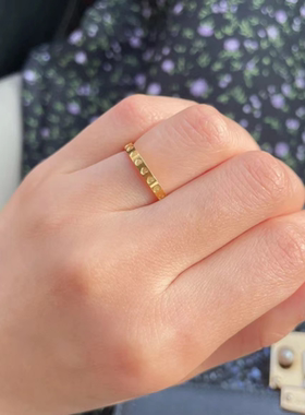 HuoTing女钛钢日韩不掉色指环