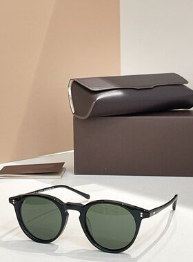 日系复古窄边圆形遮阳太阳镜