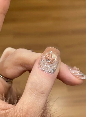 手工儿童美甲贴片显白短款