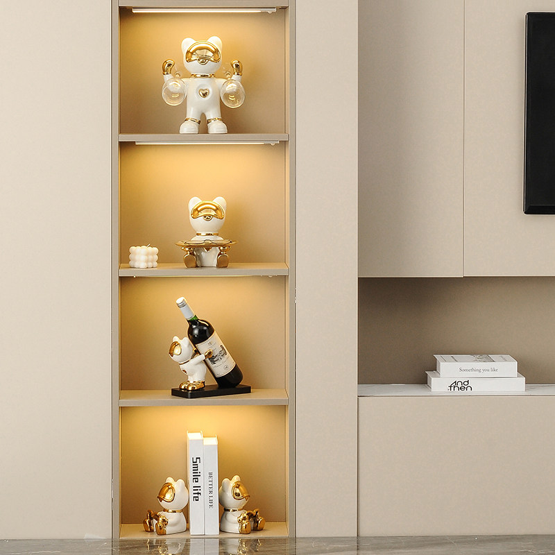 北欧ins风暴力熊红酒架杯架摆件客厅酒柜葡萄酒收纳展示架装饰品,淘宝优惠券,粉丝福利购,淘宝优惠卷