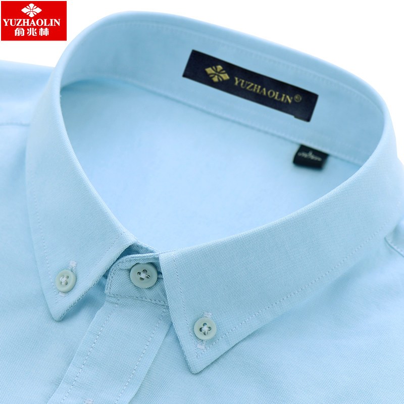 俞兆林男短袖2020夏季新款纯棉衬衫 瑞飞服饰衬衫