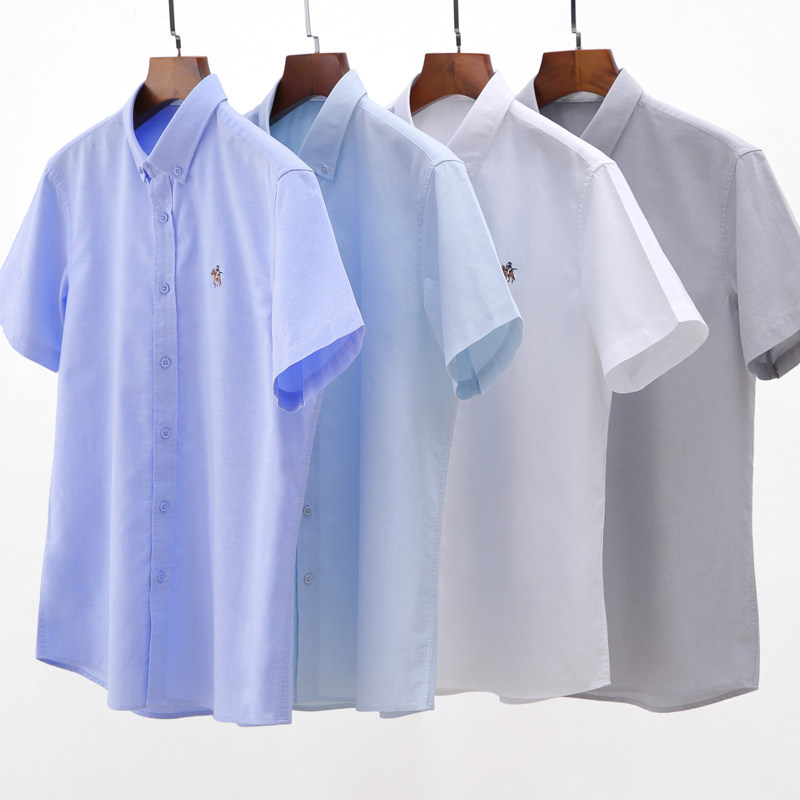 俞兆林男短袖2020夏季新款纯棉衬衫 瑞飞服饰衬衫