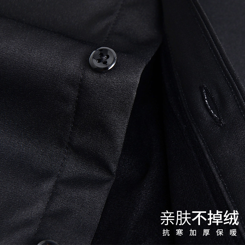 俞兆林男2020商务休闲男装黑色衬衫 瑞飞服饰衬衫