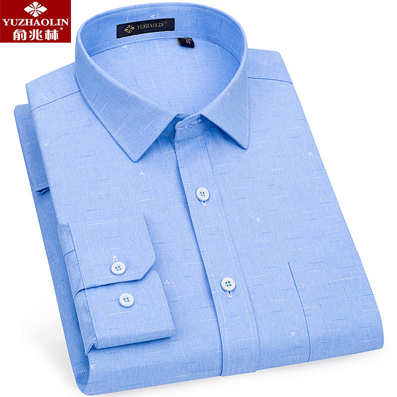 俞兆林印花长袖2020秋季新款衬衫 瑞飞服饰衬衫