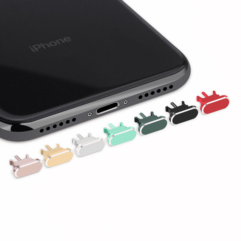 星鸿世纪数码专营店苹果Xs Max手机防尘塞iPhone11promax金属取卡针XR电源塞子8P配件0