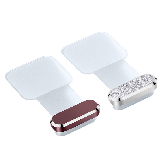 苹果18ProMax闪粉钻石手机防尘塞iPhone17Pro防水电源塞16Pro防丢塞iPad Pro耳机AirPodsPro3代5充电口保护塞