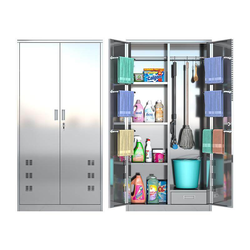 304不锈钢清洁柜阳台杂物工具收纳柜扫把拖把卫生保洁柜储物柜子,淘宝优惠券,粉丝福利购,淘宝优惠卷