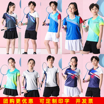 Children Badminton Suit Sportswear Suit Women Summer Skirts Pants Tennis Uniform Speed Dry Race Suit Ping Pong Sportswear