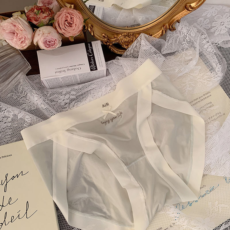 高开叉空气裸感冰丝无痕面膜三角裤 rosirollan服饰女三角裤