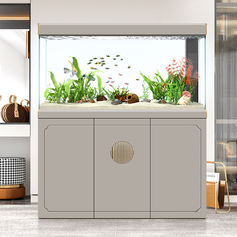 汉霸底滤鱼缸2025新款客厅家用落地超白玻璃大型水族箱生态龙鱼缸,淘宝优惠券,粉丝福利购,淘宝优惠卷
