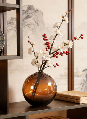 新中式国风复古花瓶摆件乔迁礼物