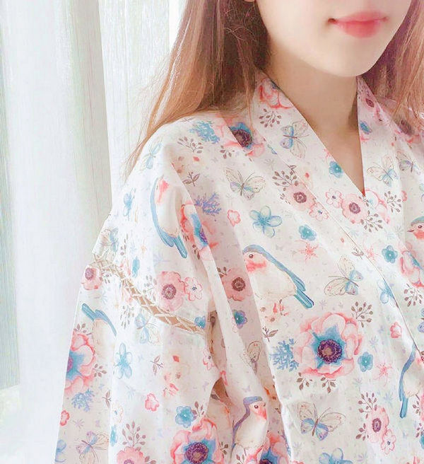 夏季日式家居服女士纯棉短袖睡衣日本和服甚平汉服系带温泉汗蒸服 - 图2