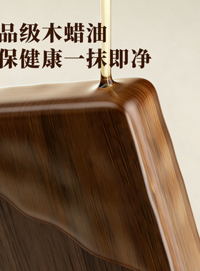 桌面实木双层装饰摆件置物架