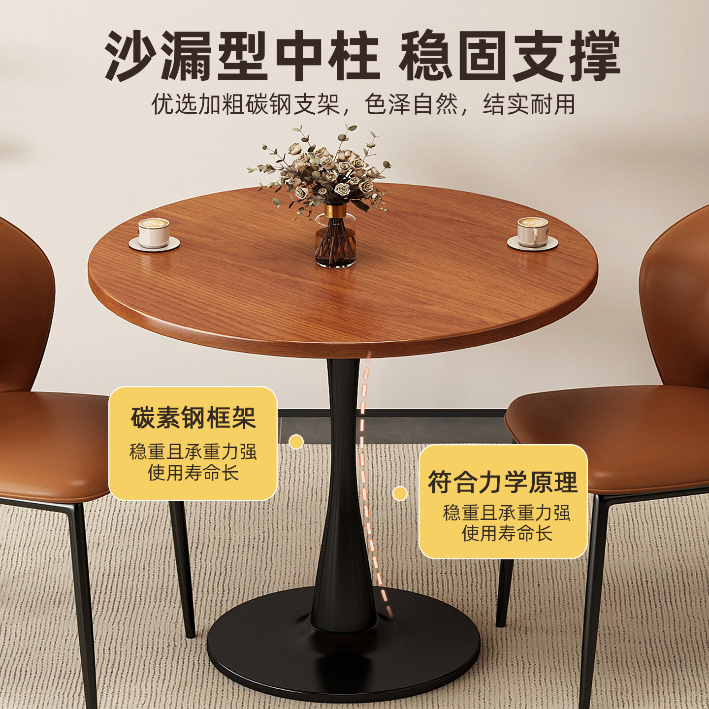 小户型家用下午茶餐桌奶油风极简质感客厅网红小圆桌子单人小茶几,淘宝优惠券,粉丝福利购,淘宝优惠卷