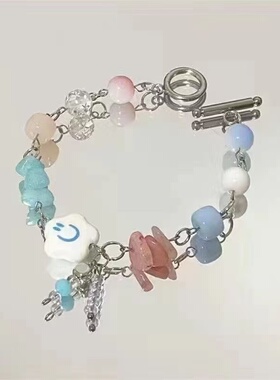 2026年糖果色手链甜美清新可爱串珠手串女少女心手链闺蜜学生饰品