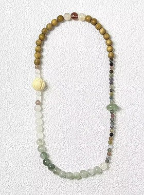 新款听风挽新中式百搭串珠莲花ins女简约小众中国风手串森系清新