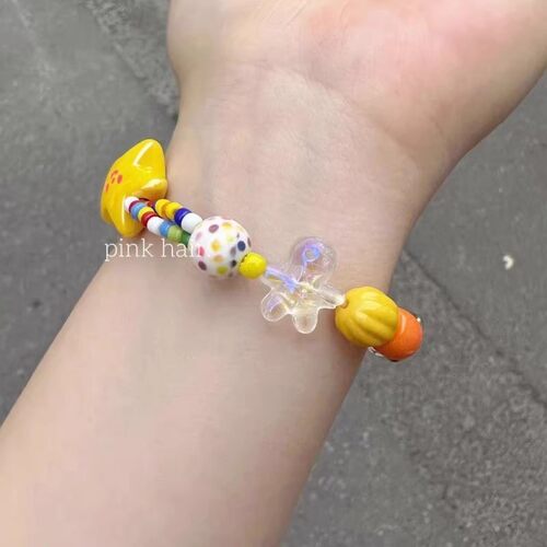 多巴胺串珠手链可爱秋冬小学生女生闺蜜儿童女童女孩手串五角星 - 图1