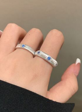 十字架锆石戒指女小众设计食指戒