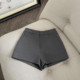 FASC homemade high-waisted black suit shorts for women 2025 new autumn and winter outer wear gray small slimming hot pants