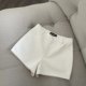 FASC homemade white suit shorts for women 2025 new high-waisted versatile slim fashion niche black hot pants