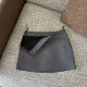 FASC homemade suit gray skirt for women in autumn 2025 new hip-covered short skirt black high-waist short skirt