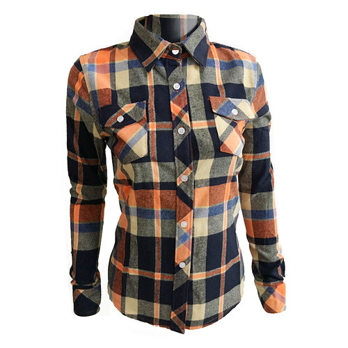 2025春秋新款棉质修身格子衬衫女长袖修身显瘦打底衫女装休闲外套 - 图3