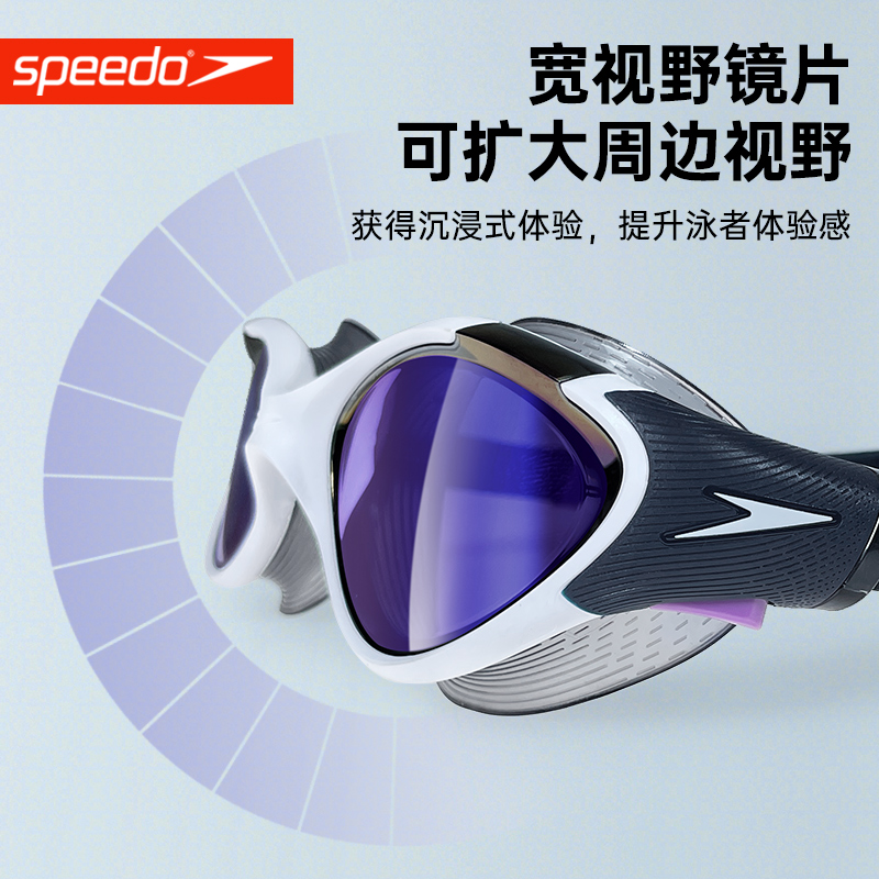 Speedo/速比涛泳镜高清防水防雾大框云感Biofuse2.0游泳专用泳镜 - 图2