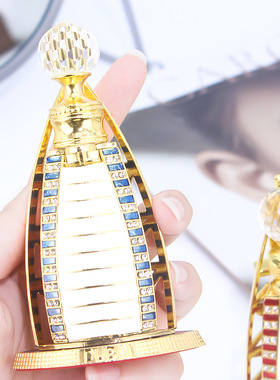 迪拜珐琅彩10毫升迪拜帆船旅行记念品香水精油分装瓶玻璃棒空瓶