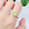 Haoyun lotus enamel green national style braided rope lotus ring temple scenic spot cultural and creative gifts