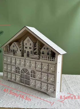 圣诞装饰品家居工艺品摆饰24天倒计时圣诞日历圣诞数字日历摆件