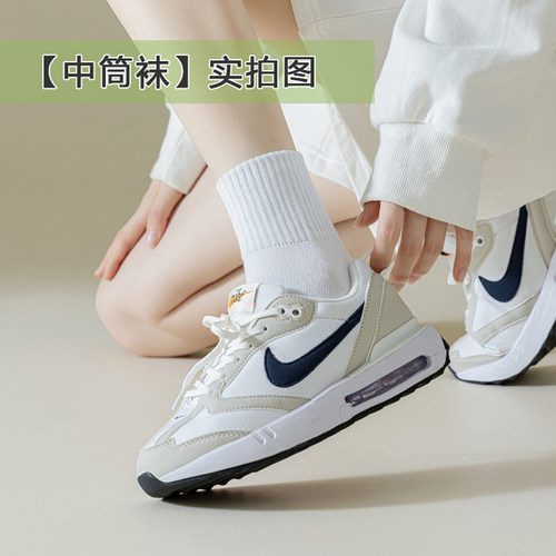 袜子女短袜白色船袜男运动棉袜夏秋薄浅口透气吸汗防臭中筒低帮袜 - 图2