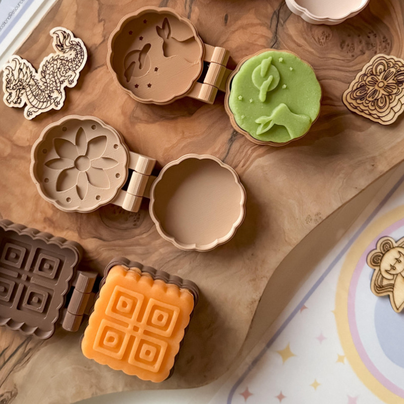 中秋月饼主题模具蛋糕切模橡皮泥儿童玩具面粉泥黏土过家家男女孩 - 图3