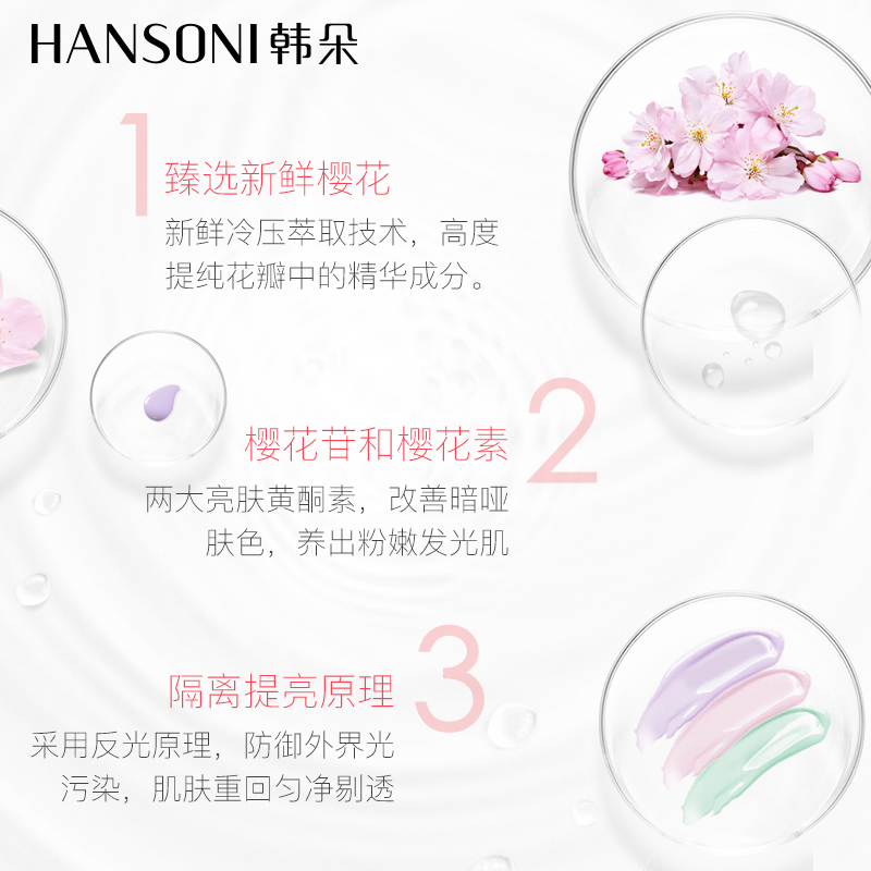 【直降福利】韩朵适用角鲨烷妆前乳亮肤修颜隔离霜 护肤品化妆品_彩妆_香水_美妆工具