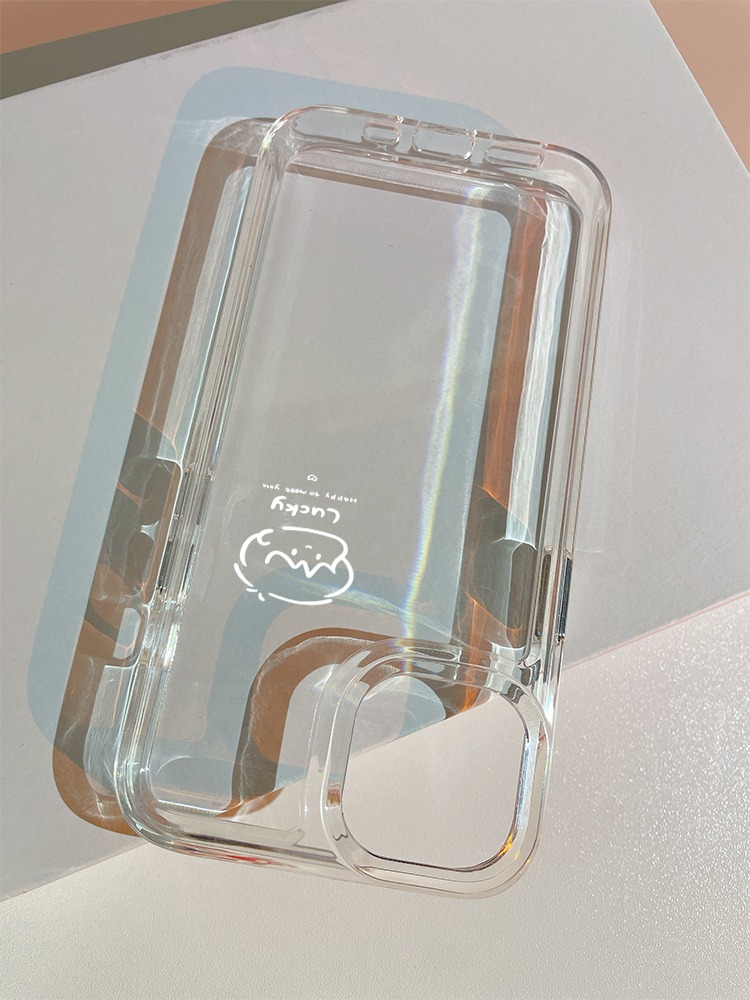 简约线条情侣适用苹果15promax手机壳iPhone15/15pro太空壳13/14华为mate60/P60男女pro荣耀80/X80小米12透明 - 图2