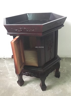 架子佛堂木鱼木鱼架六角架