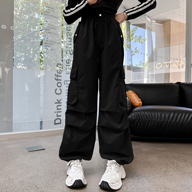 女童加绒工装裤秋冬款2025新款女大童裤子冬季加厚儿童运动裤冬装,淘宝优惠券,粉丝福利购,淘宝优惠卷