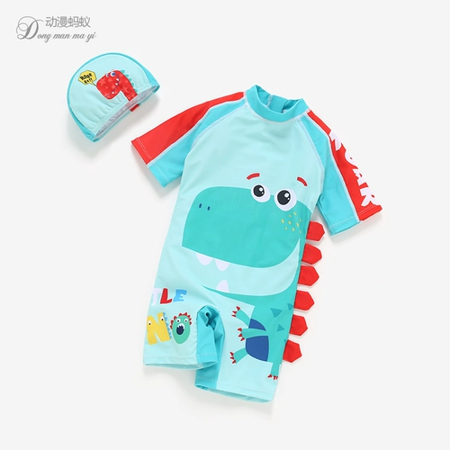 Купальник для мальчиков, динозавр, штаны для плавания, летний быстросохнущий детский комбинезон, 2 лет