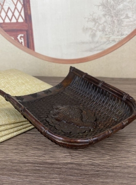 仿古古玩复古杂项民国三年招财进宝金蟾簸箕日进斗金家居摆件收藏