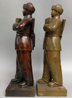 纯铜站像雷锋工艺品桌面摆件