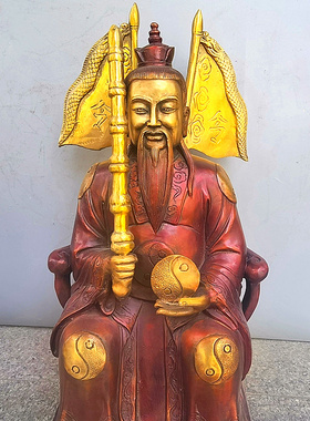 姜子牙渔翁打神鞭站像摆件