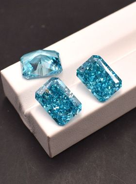 冰花切海蓝宝江宝儿宝石裸石