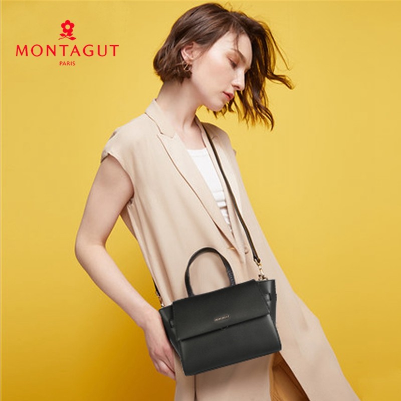梦特娇2021真皮新款潮流mk斜挎包 montagut梦特娇井元专卖女士包袋
