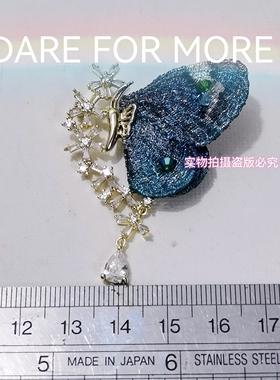 斑彩刺绣蝴蝶胸针小众胸花外套开衫配饰女衣饰