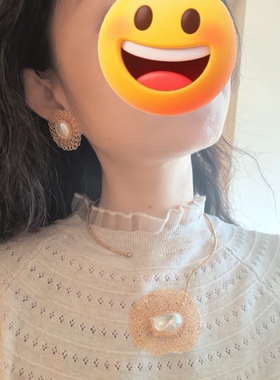 菲瑞定制设计师14K注金丝手工编织 天然巴洛克珍珠项链 颈链 项圈