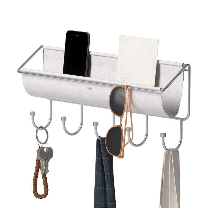 Umbra哈莫可门后挂钩置物架挂衣架收纳创意墙上置物架钥匙门口 - 图1