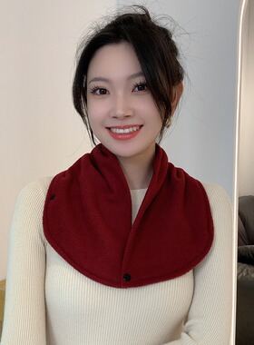 披肩男女款假领学生保暖围脖