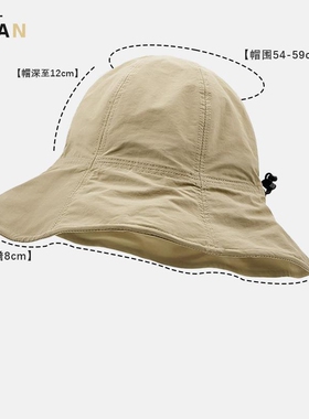 术后光头帽女遮脸显脸小渔夫帽