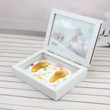 Детские отпечатки рук и ног, чернильная подушечка, отпечаток рук, детский сувенир для новорожденных, складная подарочная коробка, подарок на день рождения