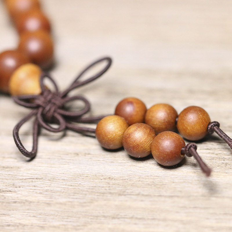 巴布亚檀香8mm108颗佛珠手串手链 弥刻赞熙手链