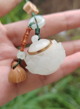 夜光莲花手机链包包挂件好运莲升